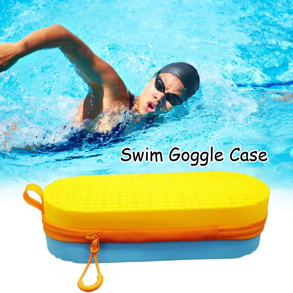 Swimming Goggles Box Double-sided Drainage Holes Packing Diving Glasses Shockproof Travel Swim Glasses Carrier Bag Storage Box