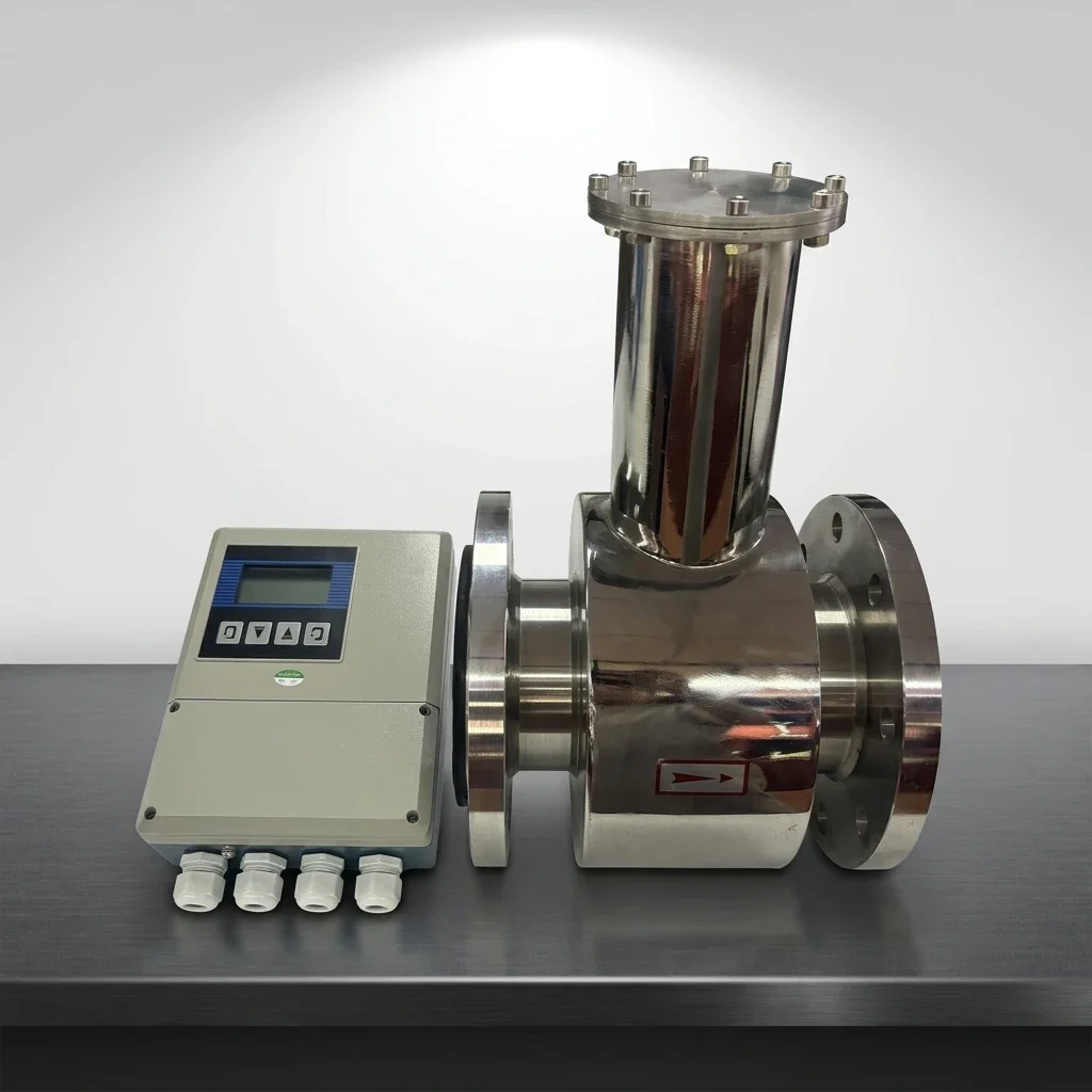 DN100-DN2000 Industrial Wastewater Rain Sewage Raw Water IP68 Waterproof Non-Full Tube Electromagnetic Flowmeter