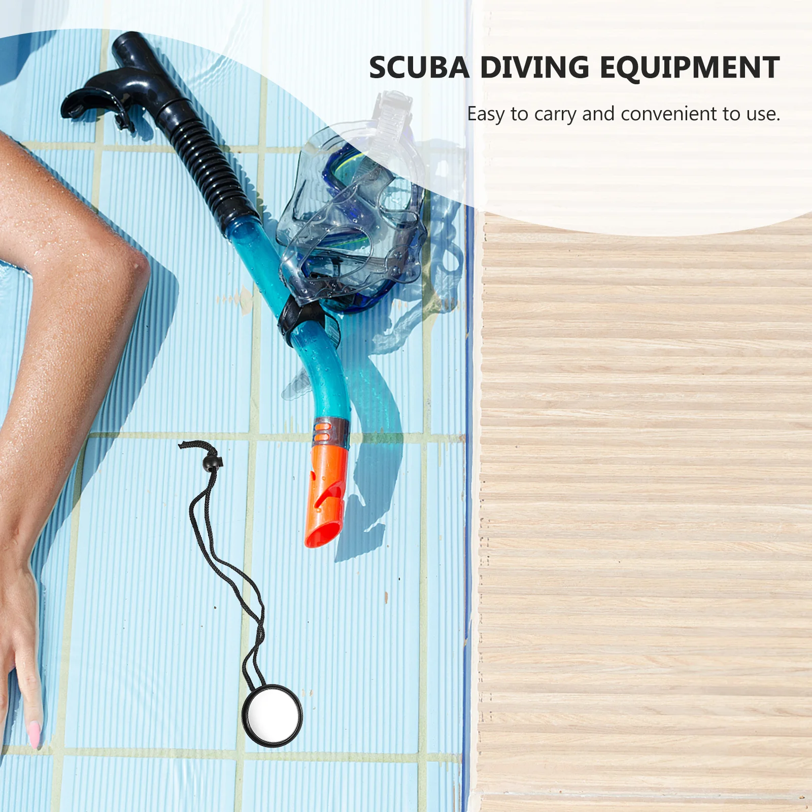 

1 шт. подводное зеркало заднего вида для дайвинга с регулируемым углом наклона, оборудование для обеспечения безопасности при дайвинге, портативный компактный дизайн, надежное исполнение