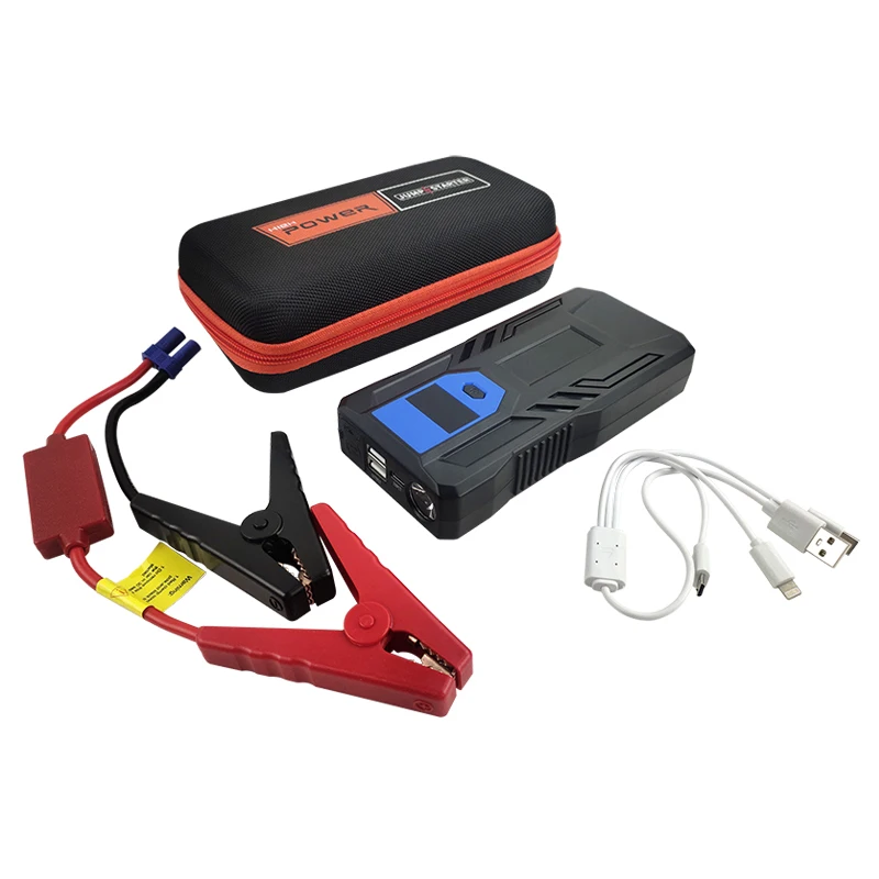 Battery Pack Booster Portable Charger Power Bank Built In Air Compressor Car Inflator 12V Output Jump Starter 18000mAh