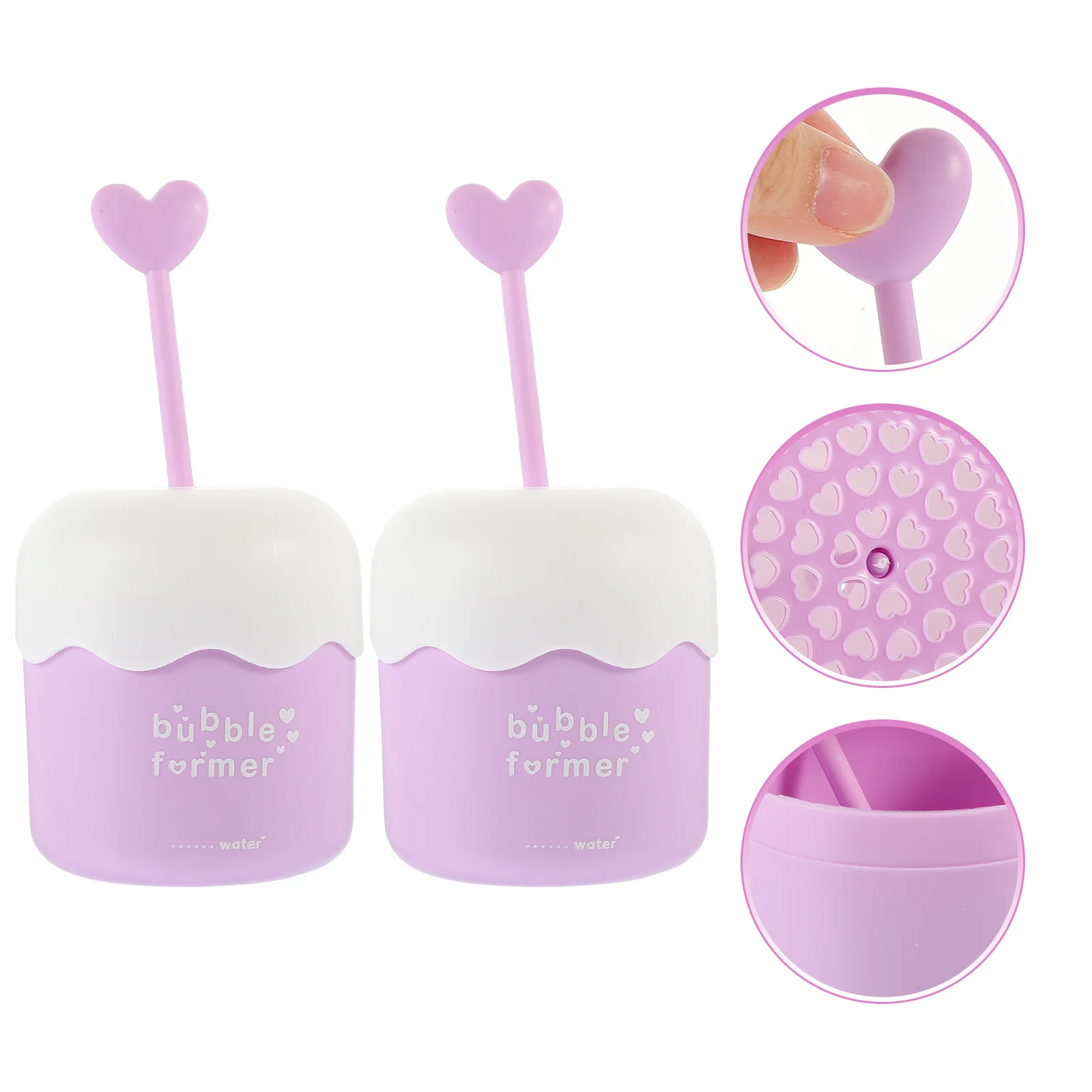 قطعتان من رغوة غسل الوجه، هيكل بسيط، سهل التنظيف، قابل لإعادة الاستخدام، خفيف الوزن، محمول للاستخدام اليومي والسفر #3