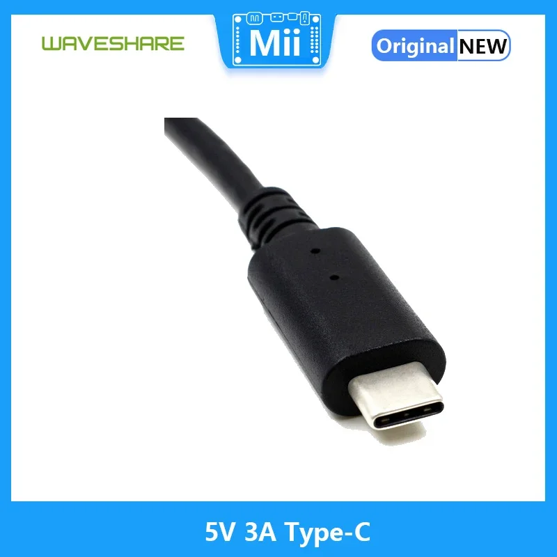 Catu daya Raspberry Pi 5V 3A Tipe-C, Arus besar, stabil dan kuat cocok untuk Raspberry Pi 4/4B/3