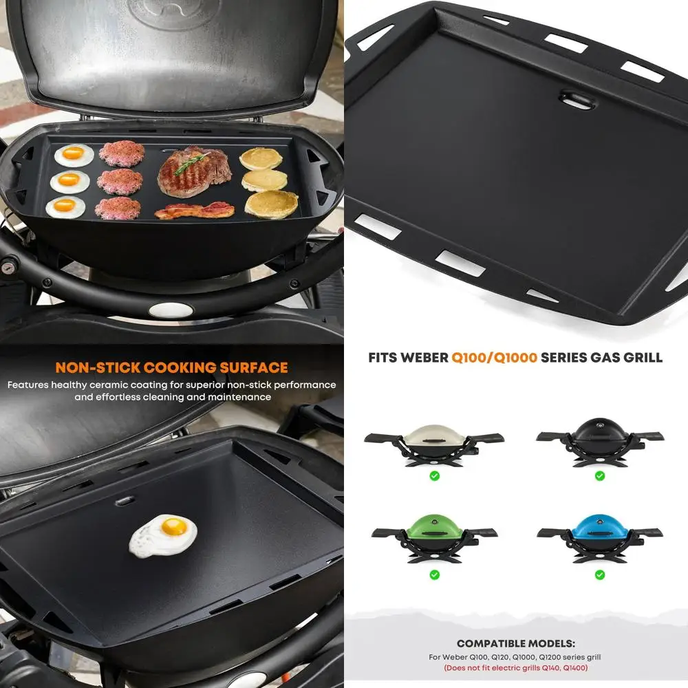 

Антипригарная решетка для полноразмерных грилей, совместимая с решетками серии Q100 и Q1000, идеально подходит для моделей Q1200 и Q120