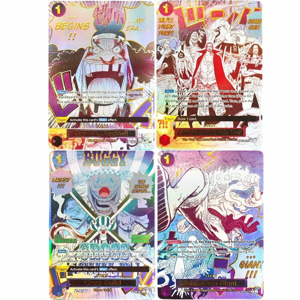 Image of Proxy ONE PIECE Meine Ära... beginnt!! Komm schon!! Wir werden dich bekämpfen!! Gum-Gum Giant Cross Guild Englische TCG Anime-Karte