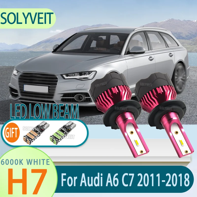 

For Long, Continuous Use: Fan-Cooled H7 LEDs Low Beam Bulb Light For Audi A6 C7 2011 2011 2012 2013 2014 2015 2016 2017 2018