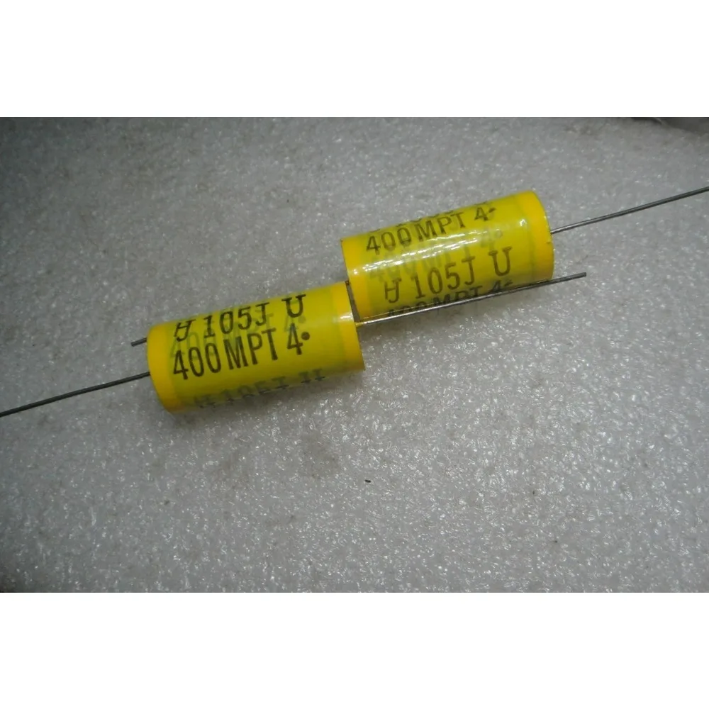 

5PCS MPT 1.0uf/400v 1u0f 1uf 105 new axial film capacitor