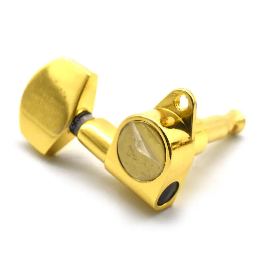 الذهب 90 درجة ضبط الغيتار الوتد مفتاح موالف آلة رئيس قفل سلاسل المستقبلون الوتد للجيتار الكهربائي الصوتي