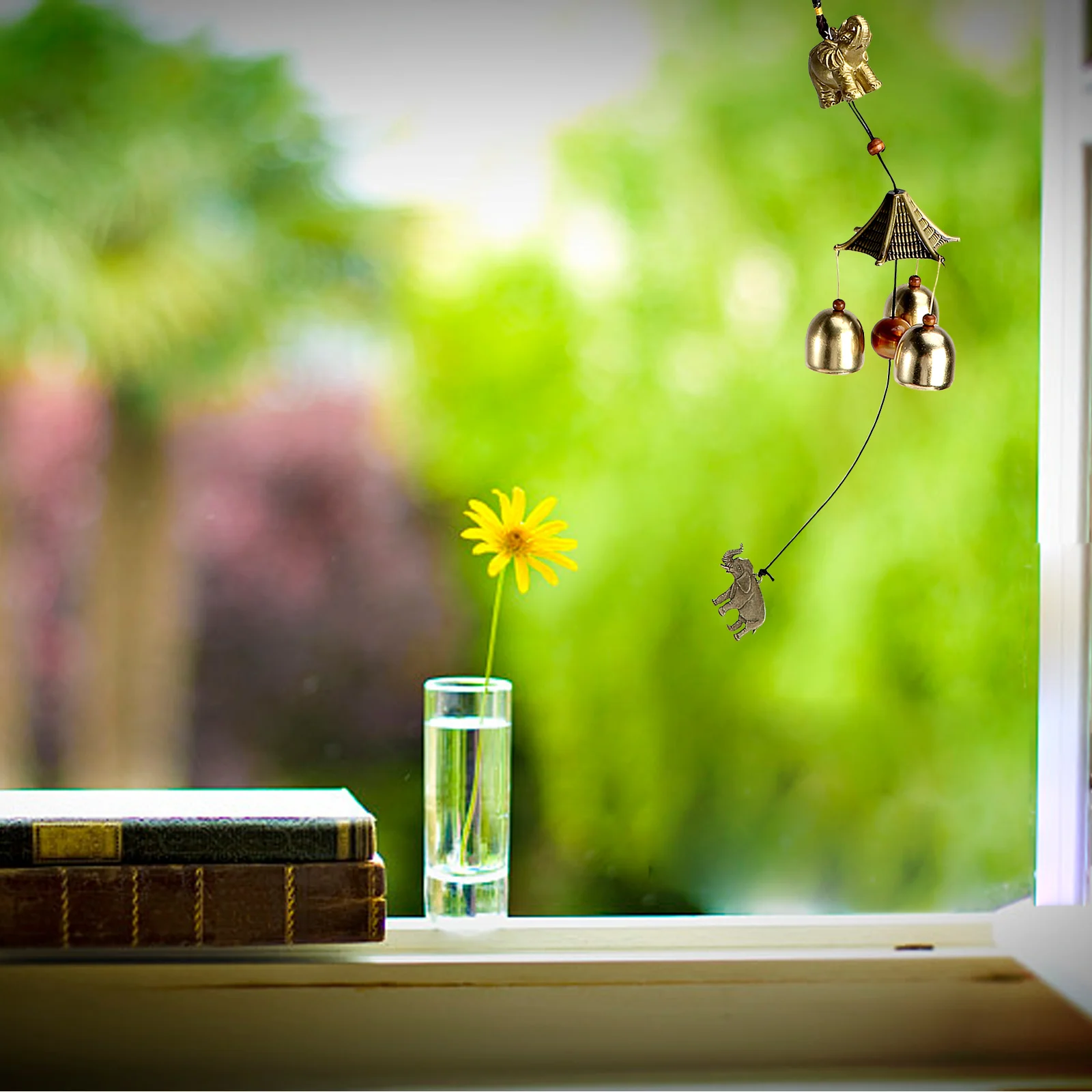 

Auspicious Chinese Metal Wind Chime Relaxing Sound for Home Office Decoration No Rust Easy to Use Hanging Ornament