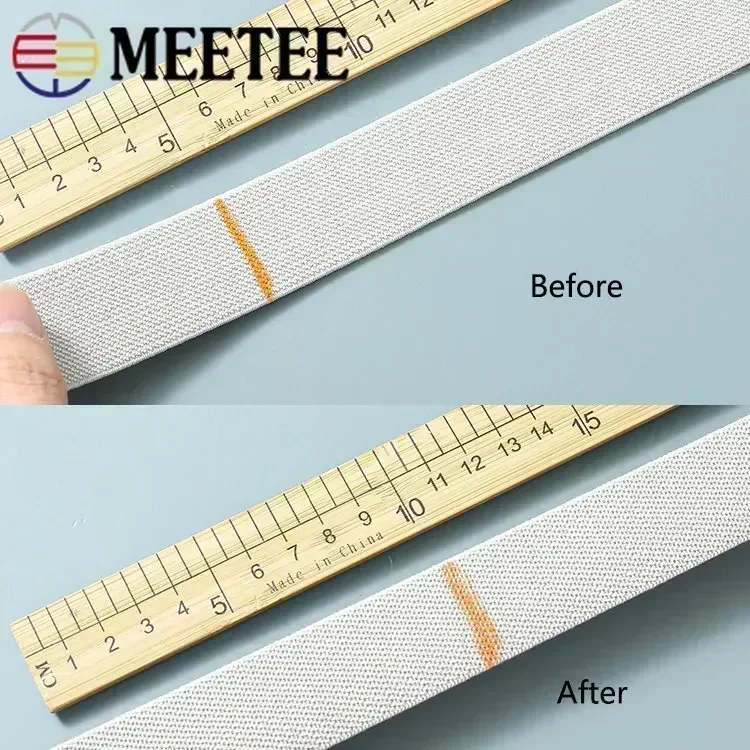 3/5Meter 10-50Mm Elastiekjes Voor Broeken Taille Rubberen Band Stretch Singels Tapes Riem Diy ondergoed Kleding Naaien Accessoire