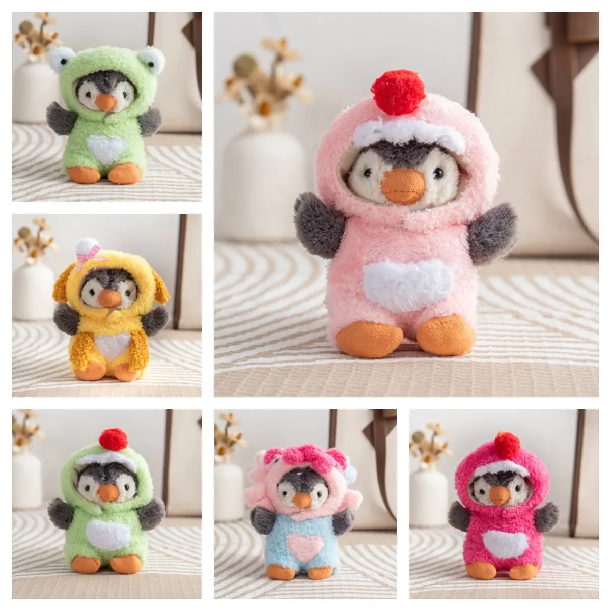 Mini Doll'S Clothes Outfit Accessories For 11cm Jellycat Peanut Penguin Idol Dinosaur shark jumpsuit Clothing