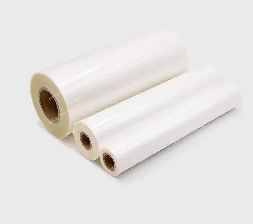 2pcs 25Mic (300-320mm)width*200M Length Hot Laminating Films BOPP for Hot Roll Laminator Matt glossy 1