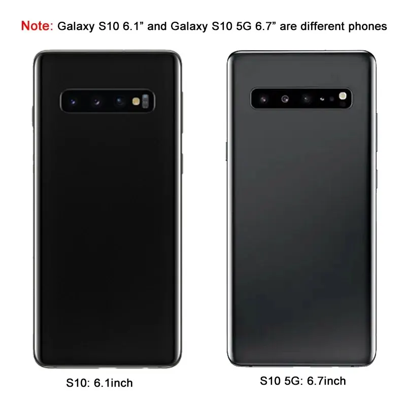 New Battery Back Cover For Sumsung Galaxy S10 Battery Cover 3D Glass Rear Door Housing Panel With Camera Glass Lens  and Without