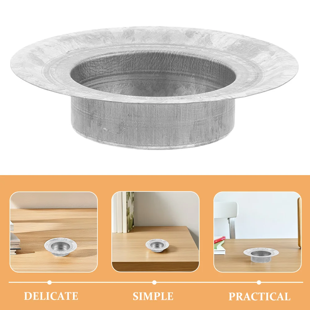 Soporte para tarros de acero inoxidable, tapa de repuesto de boca Regular, soportes decorativos de Metal para luz de té, fácil de limpiar, 10 Uds.