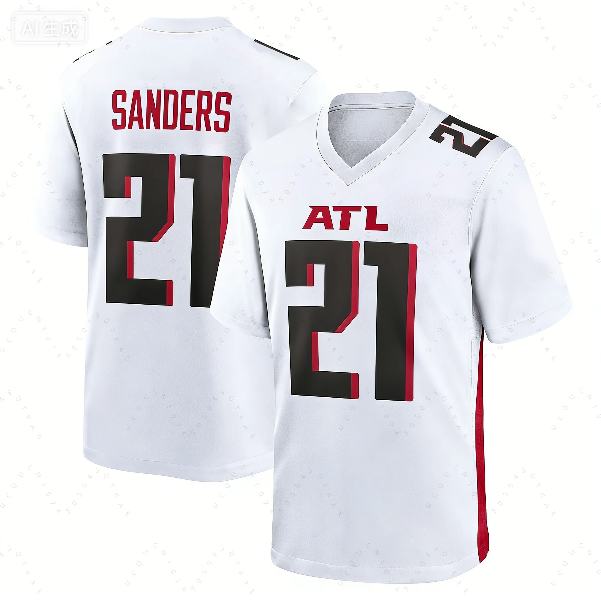 Camisa de Futebol Americano Atlanta 2026 de Secagem Rápida e Respirável para Homens e Crianças, Camisa de Rugby, Roupa Esportiva, Camisa de Treino, Camisetas