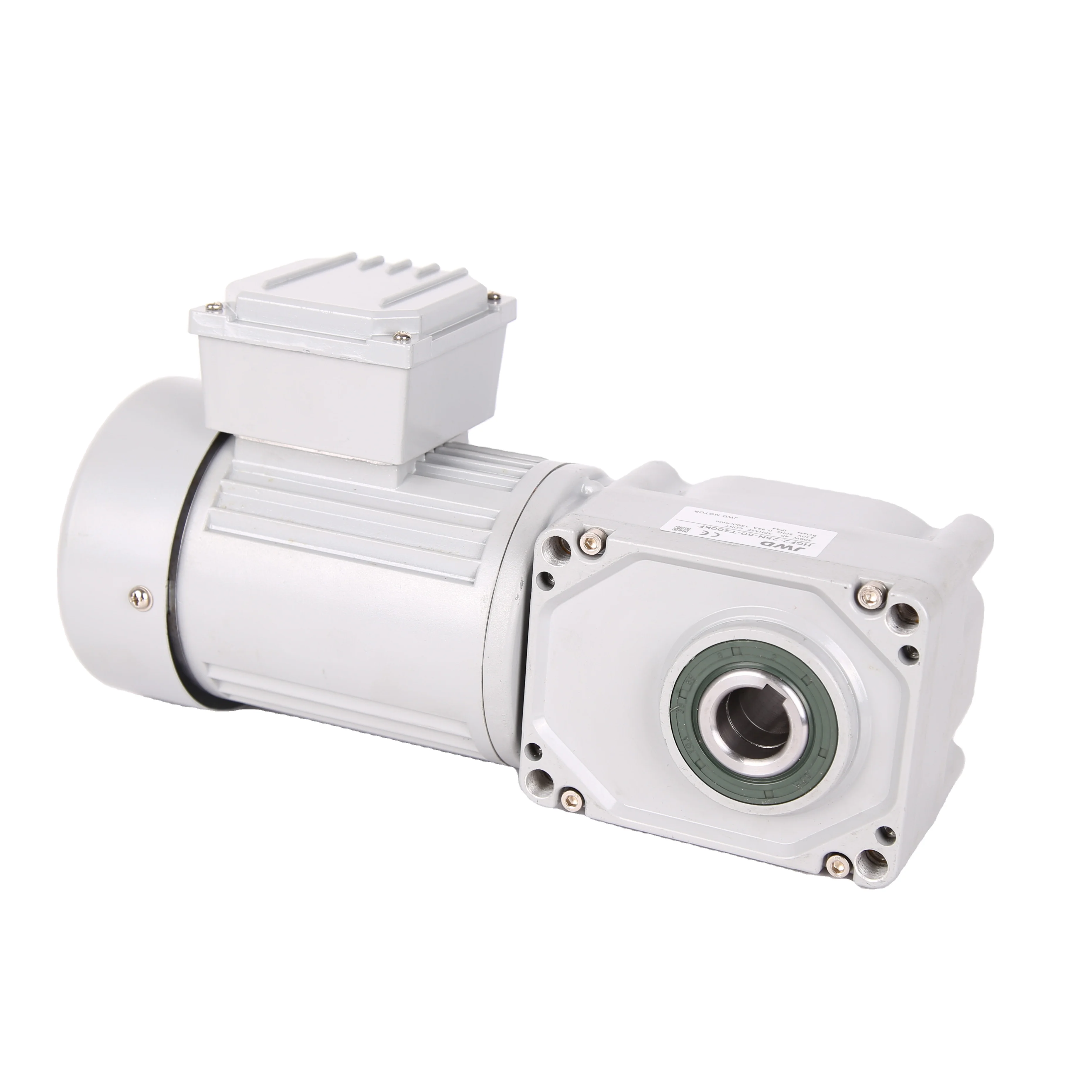 JWD Long Life 200W Three Phase Variable Speed Right Angle Hollow Shaft Hypoid Geared Motor