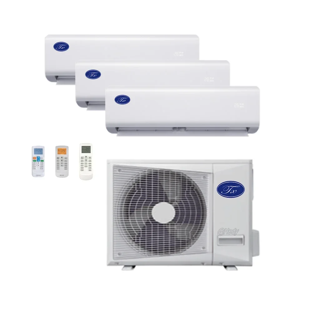 9000btu 1HP Wall mounted ac small air conditioning for home use mini air cooler multi zones air conditioner