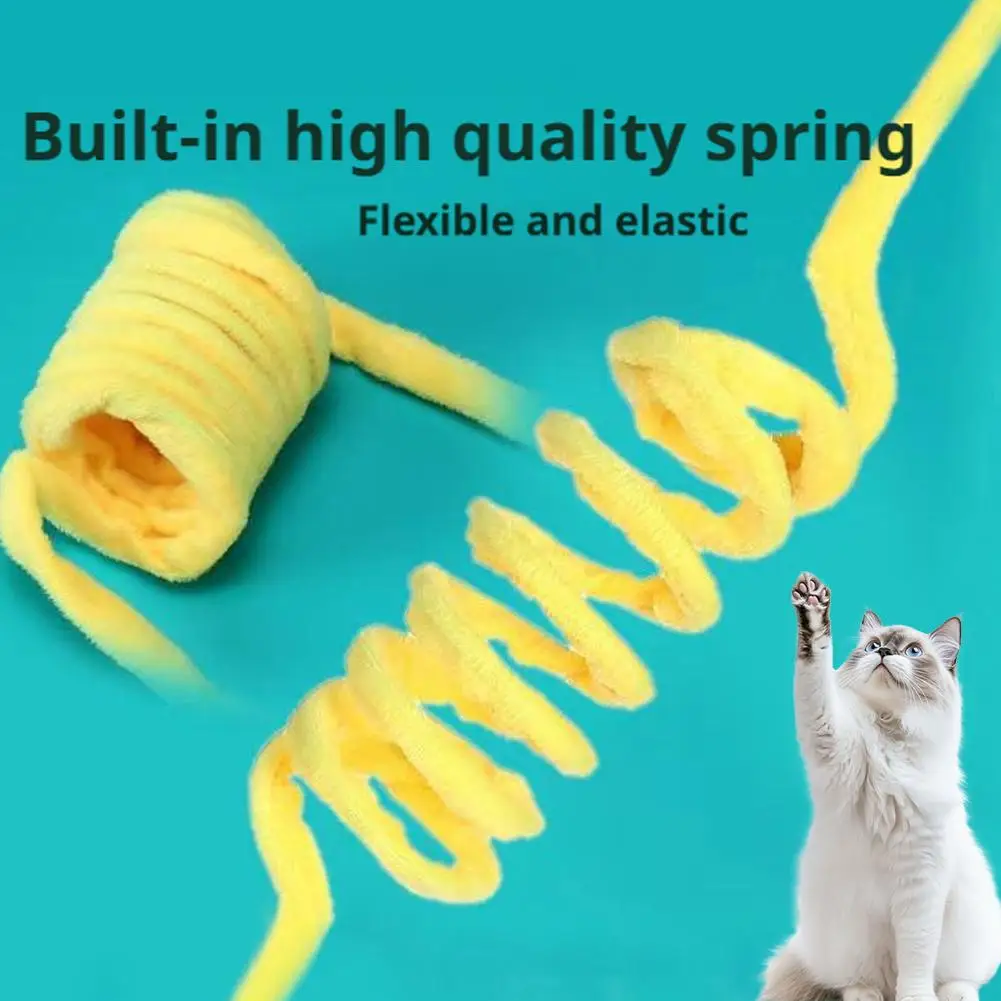 Interactive Cat Toy Funny Cat Stick Plush Spring Ball Self-Hey Hanging Door Kitten Toy Cats Kittens Play Training Toys Supplies