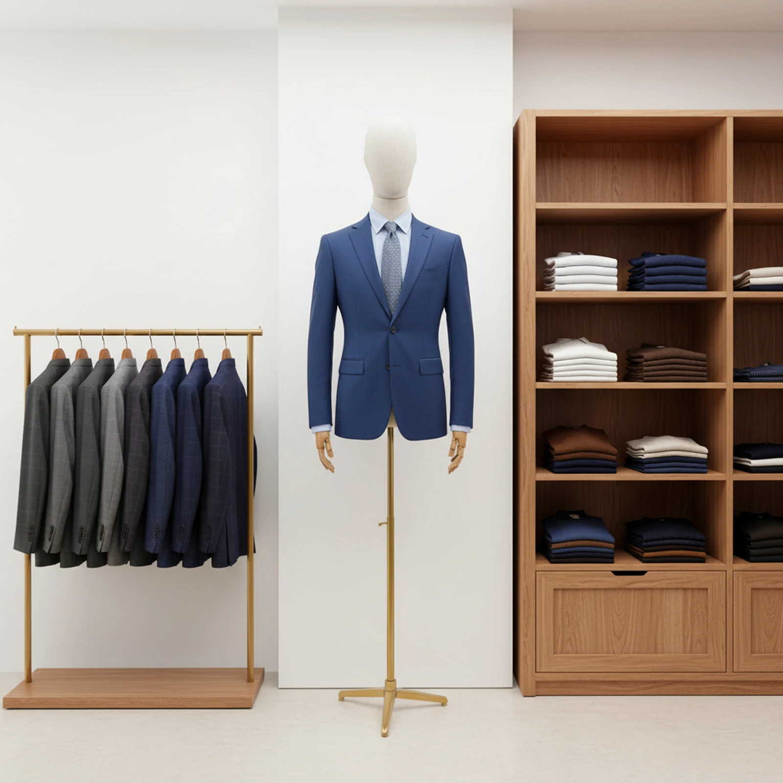 

Adjustable Men's Dress Form Metal Stand Upper Body Clothing Mannequin for Tailoring Display Home Studio Professional Sewing