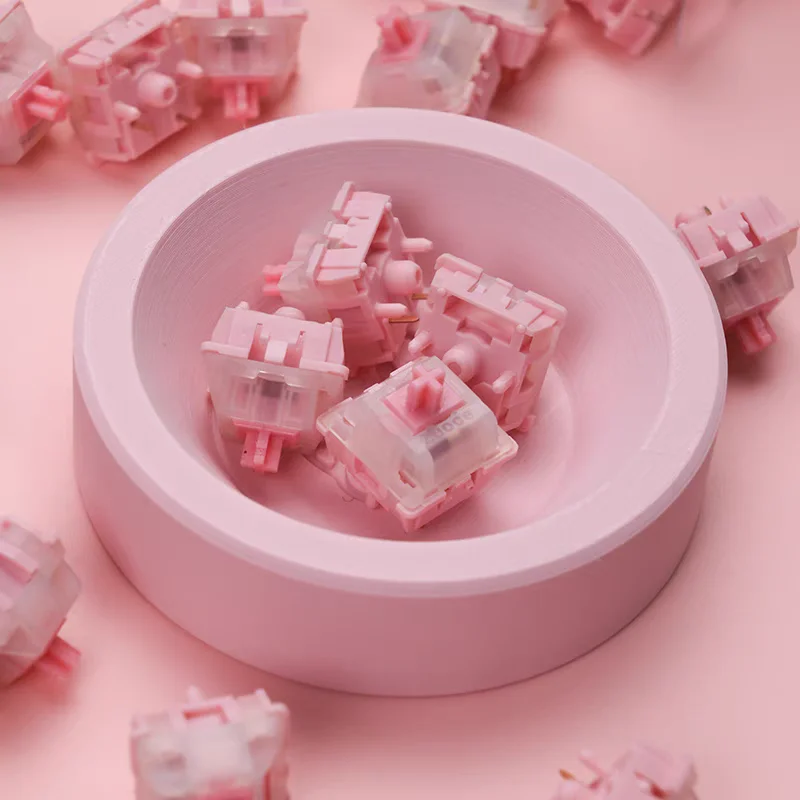 

ZUOCE Marshmallow R1 Switch Gently Pressure Linear 5Pin PA66 For Mechanical Keyboard Switches UHMWPE Axes Factory Pre Lubed PC