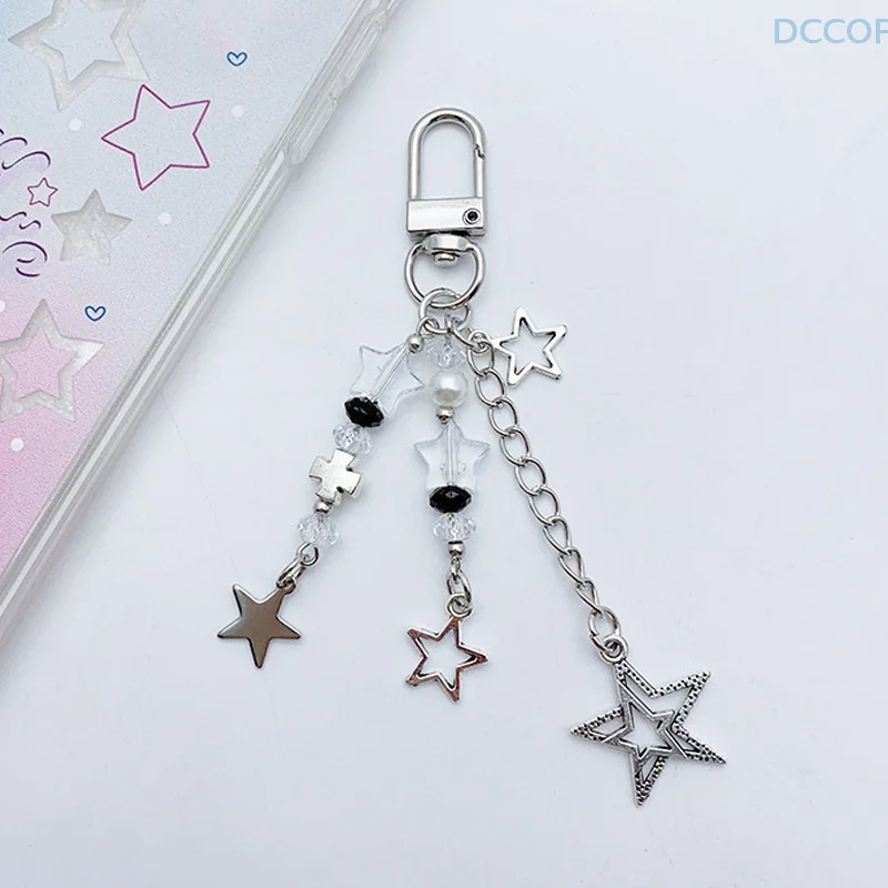 Mobile Phone Hanging Chain Five-pointed Star Cross Simple And Versatile Student Girl Bag Hanging Gift Ccd Chain Hot Girl Style