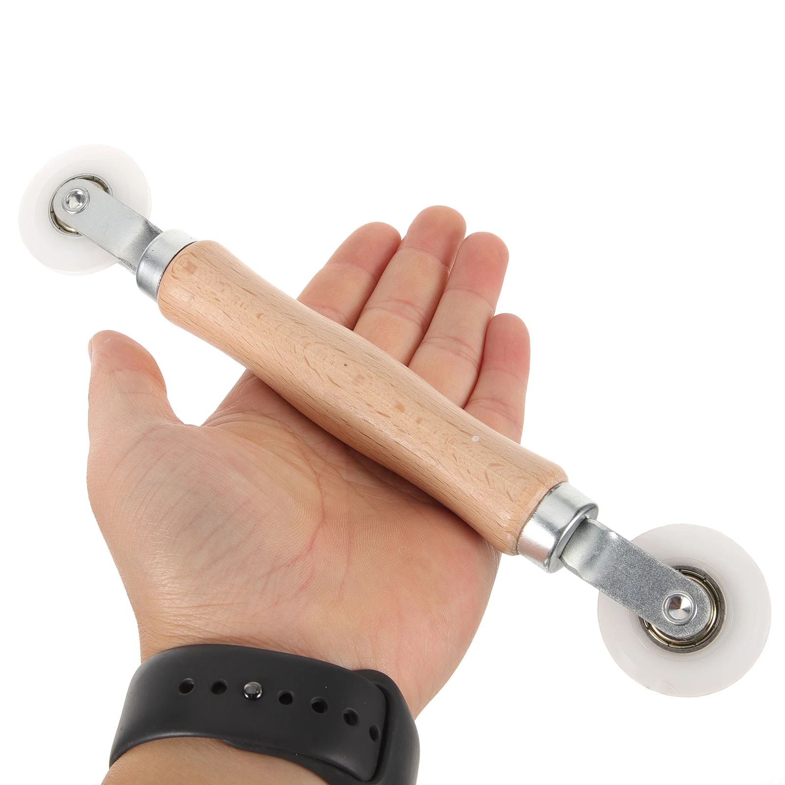 

Door Window Screen Repair Tools Roller Mesh Spline Kit Pressing Durable Wooden Handle Easy Non Scratch Frame Protector