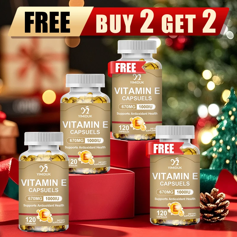 

Buy 2 Get 2 Free! Vitamin E 670mg Supplement, for Skin & Heart Health, Moisturizes from Within, Reduces Scars & Promotes Shine