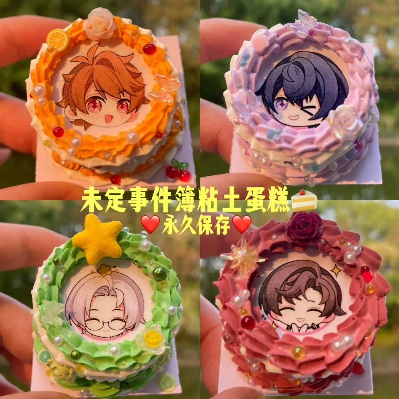 

Tears of Themis 1pcs Miniature Dollhouse Simulation Clay Character Birthday Cake mini Food Model For OB11 Doll Accessories Toys