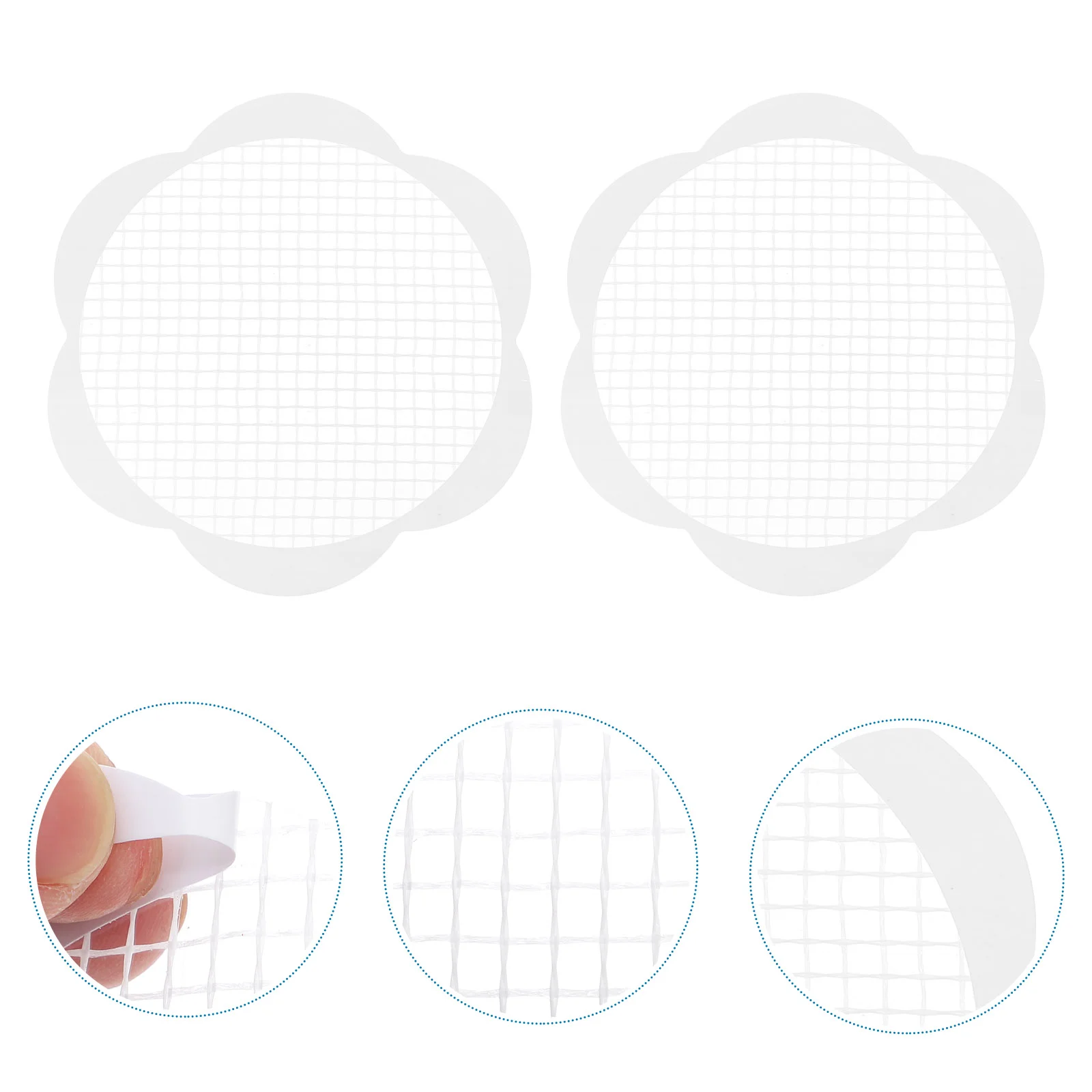 

25 Pcs Floor Drain Stickers Splash Tap Toilet Trap Filter Filtering Mesh Debris