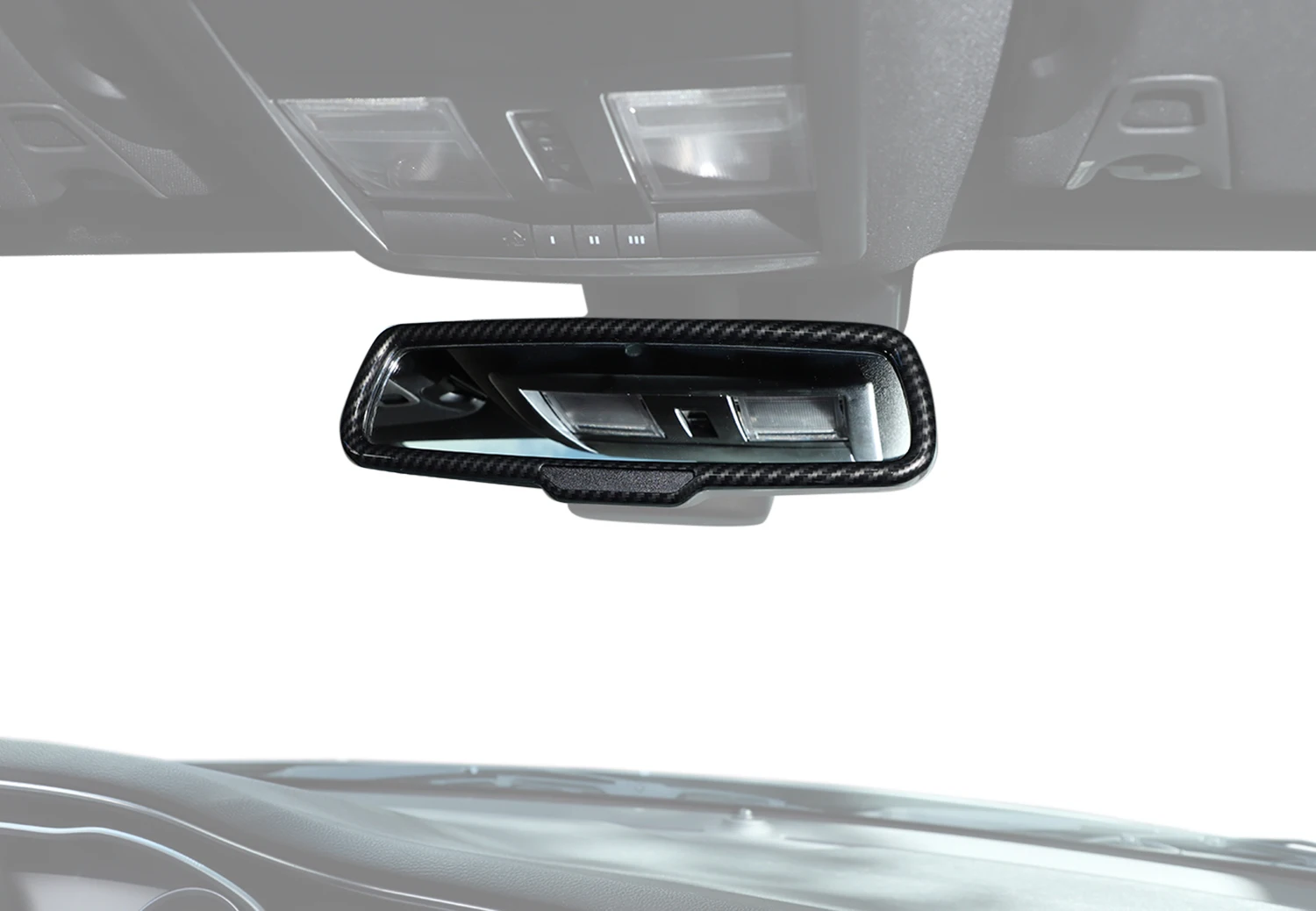 Car Inner Rearview Mirror Decoration Cover for Dodge Challenger 2015+ Charger 2010+ RAM 2010-2017 Durango 2011+ Accessories ABS