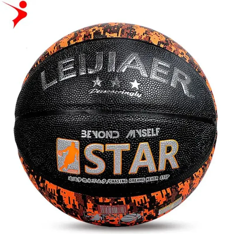 LEIJIAER 771u PU camo basketball professional Game Basketball Street Official Outdoor/indoor  No. 7 and 5 standard Basketball