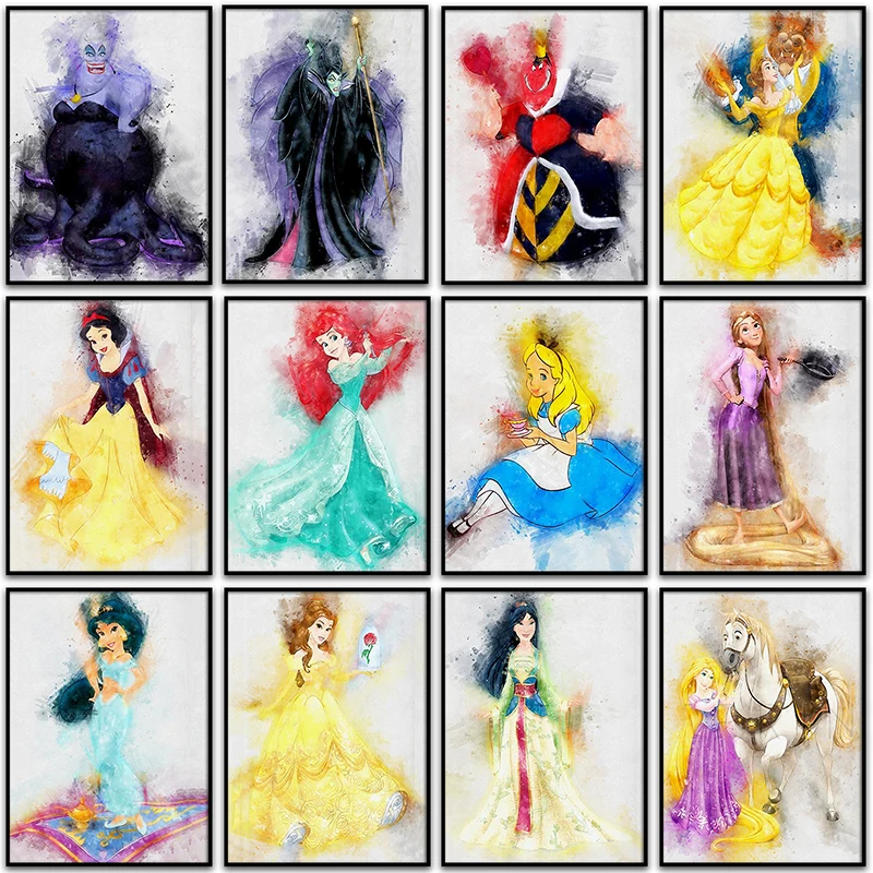 

5D DIY Diamond Painting Disney Princess Girl Mermaid Frozen Home Decor Full Round&Square Diamond embroidery Cross stitch mosaic