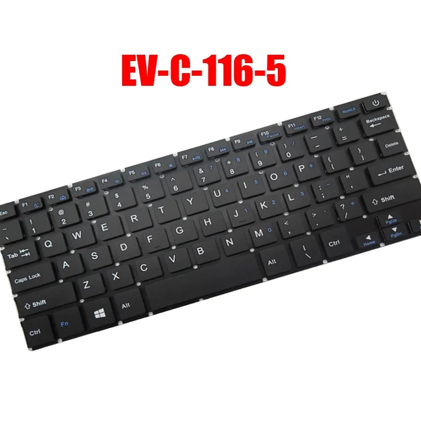 

Клавиатура ноутбука EVOO EV-C-116-5, английская, США, без рамки, черная, новая