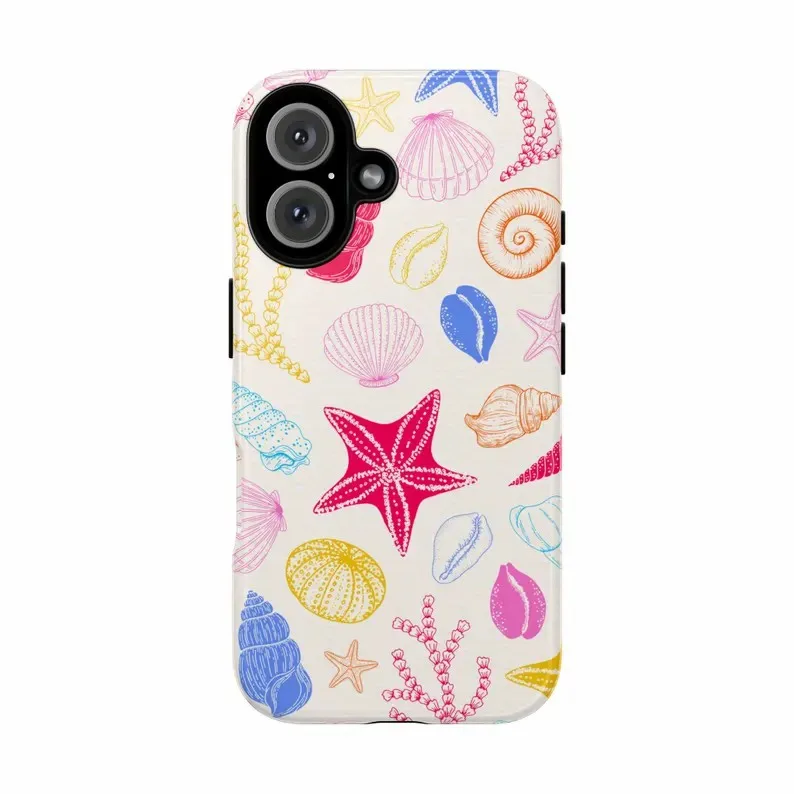 

Colorful Shell Luxury Design Phone Case for iPhone 17 16 15 14 13 12 11 7 8 Air Pro Max Plus Luxury Double-layer Back Cover