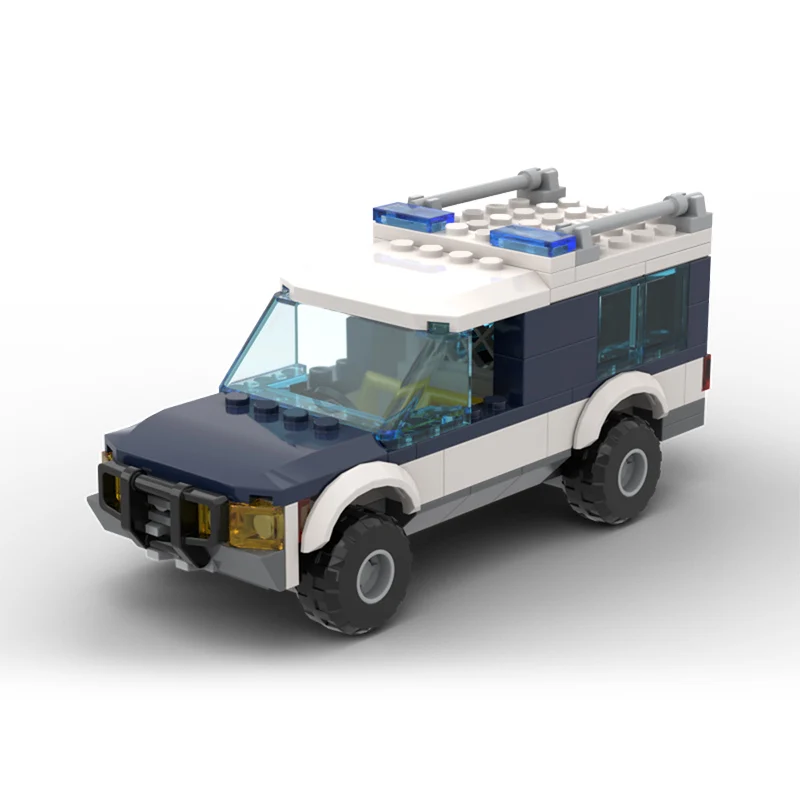 City Car Model MOC Building Bricks K9 Police Service Vehicle Modular Technology Gifts Holiday Assemble Children Toys Suit