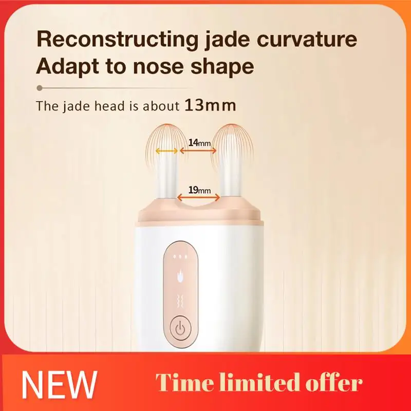 A006-ノーズブリッジマッサージャー 経絡マッサージコーム リフティングマッサージ 振動 温湿布 顔