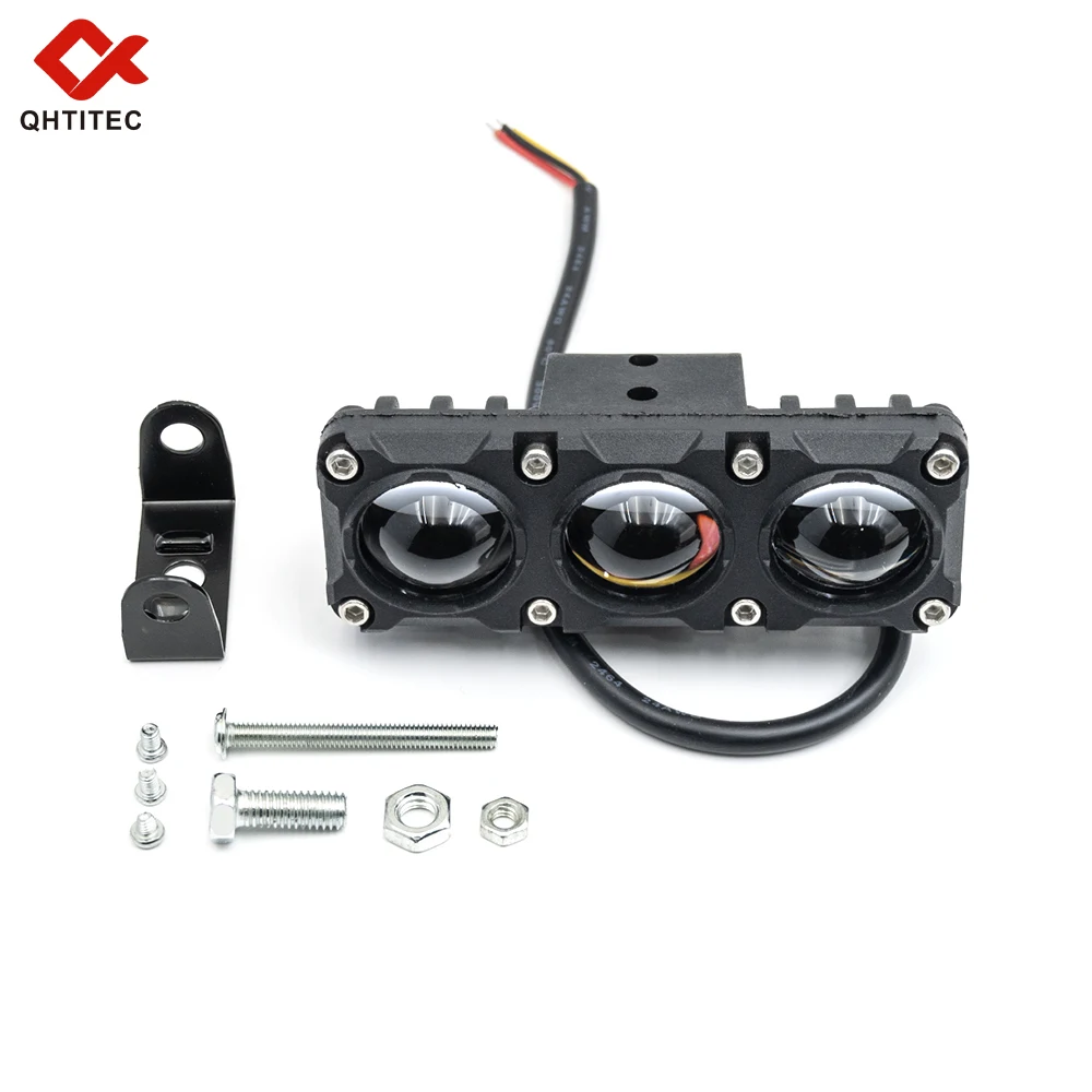 

LED Motorcycle Spotlight Work Lamps Dual Color Hi/Low Beam Fog Light For Light Headlight Driving Lamp for Motorcycle ATV SUV
