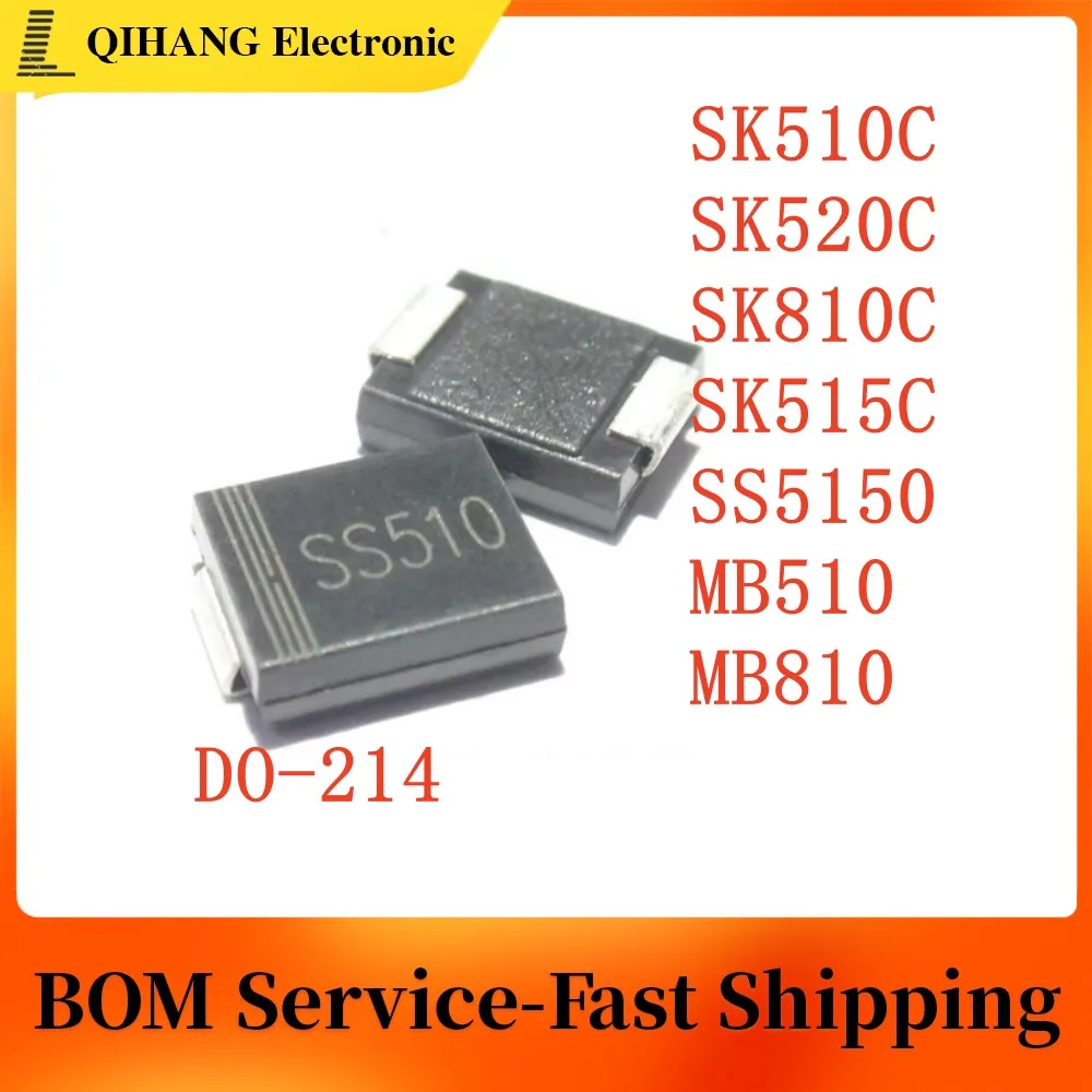 10PCS SK510C SK520C SK810C SK515C SS5150 MB510 MB810 DO-214