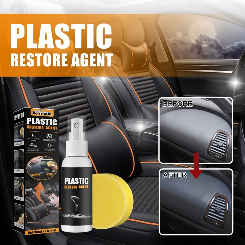 

30ml/100ml Plastics Refreshing Coating Agent Car Refurbishment Cleaning Agent Plastics Parts Refurbish Agent Car Exterior 산화세륨