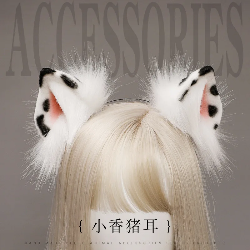 Anime Perfumado Porco Orelhas Headband Kawaii Porco Orelhas Hairpin Acessórios para Cabelo JK Girl Halloween Party Cosplay Props Headdress