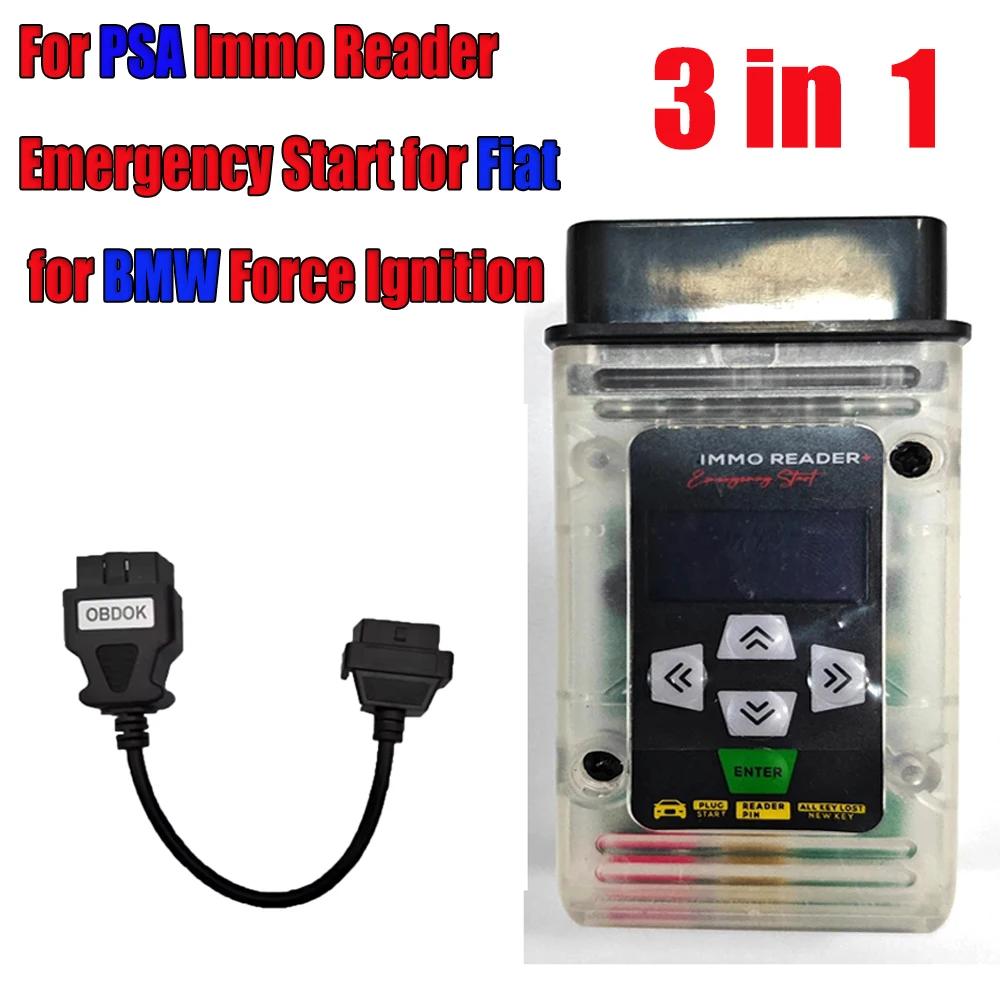

For PSA IMMO READER for Fiat bypass Emergency Start for BMW Force Ignition Tool for PSA Automatic ECU Pin Reader Key Simulator