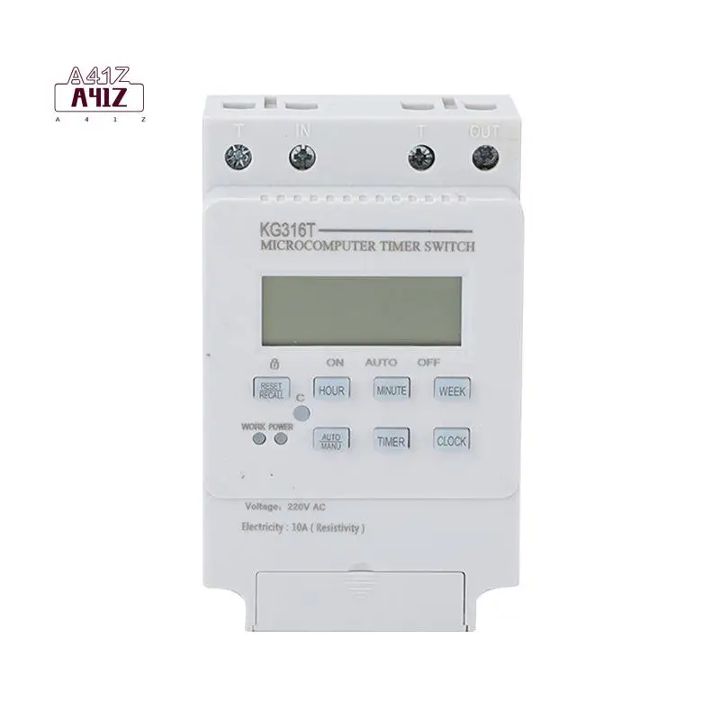 

A41Z-KG316T Microcomputer Time Control Switch 220V 12V 24V Advertising Street Light Oxygenator Fully Automatic Cycle