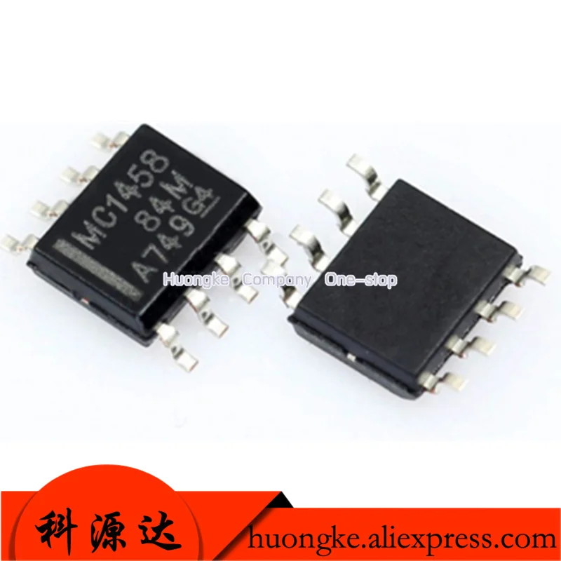 10PCS/LOT MC1458P MC1458 DIP8 MC1458DR MC1458D MC1458 SOP8 IC OPAMP GP 2 CIRCUIT