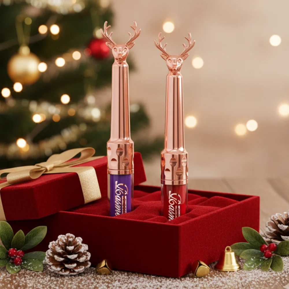 أحمر شفاه غير لامع مقاوم للماء، أحمر شفاه مرطب يدوم طويلاً، أحمر شفاه كريستالي لامع، مستحضرات تجميل نسائية #2