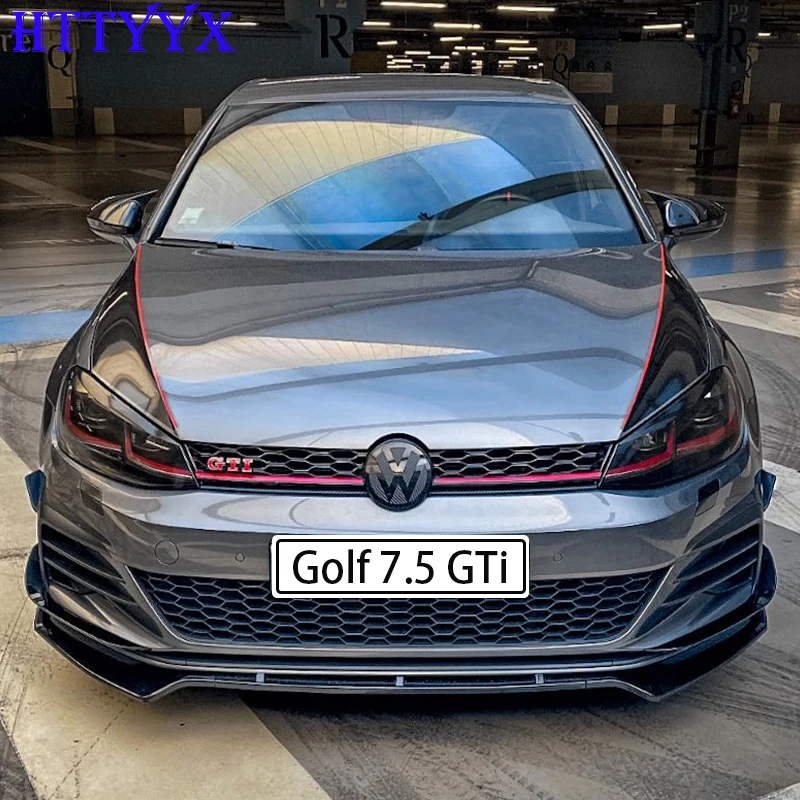 Für golf 7 3. 0 mk7 mk 7,5 gti gtd r r-line 2006-2018 Maxton-Stil Front stoßstange Splitter Lippen diffusor Body Kit Spoiler Guard