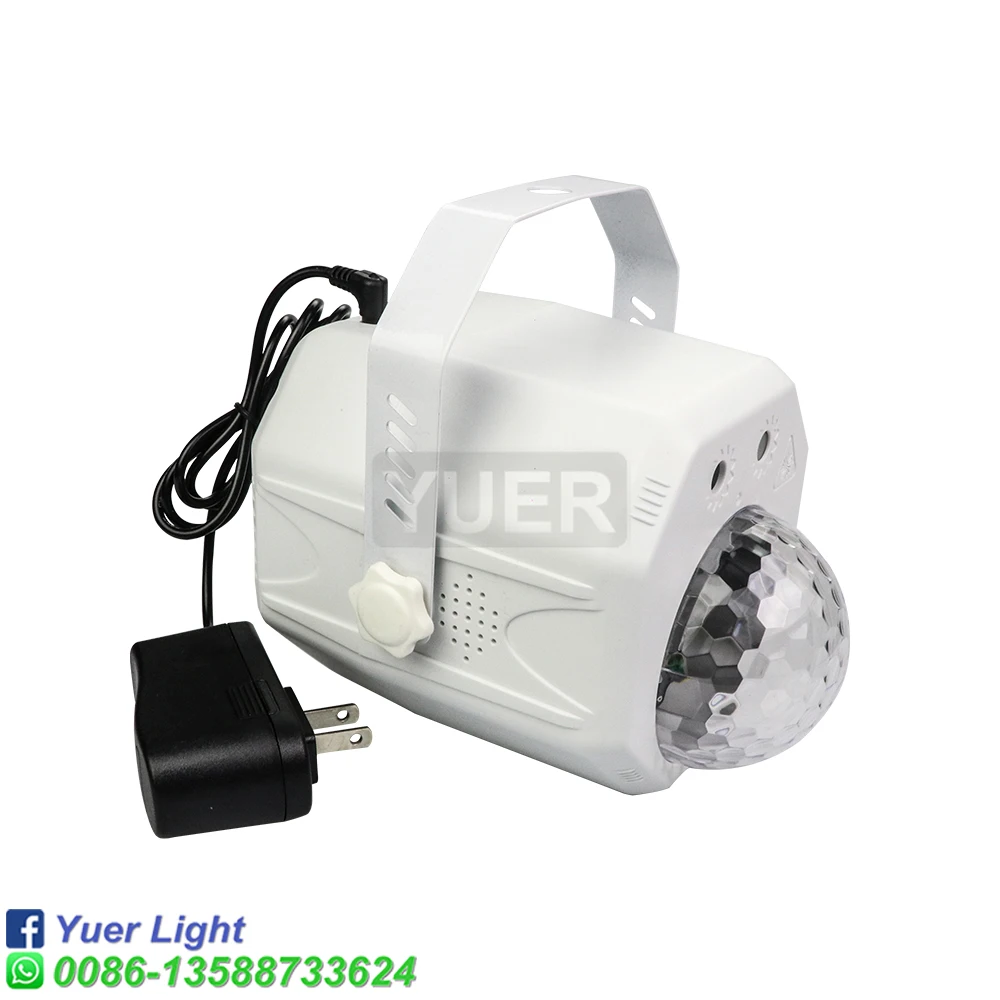 YUER Laser magiczna kula LED światła Mini Laser LED magia kula dyskotekowa lampa błyskowa światło sceniczne obracanie domu impreza w klubie nocnym reflektory