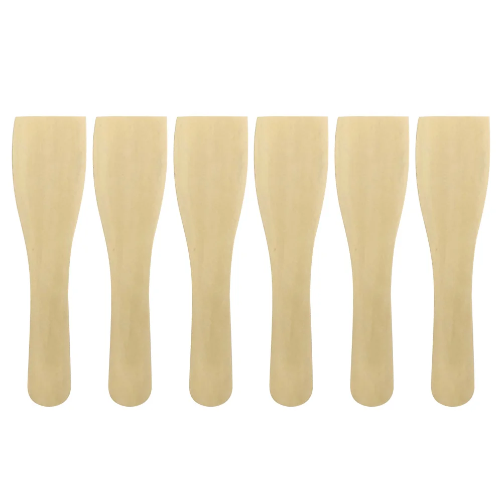 

6pcs Non-stick Wooden Spatula Small Wood Turner Cooking Kitchen Utensils wooden spatula for cooking