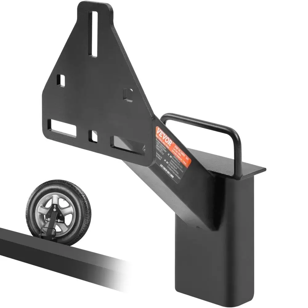 

Spare Tire Carrier, Trailer Spare Tire Mount, 160 lbs Capacity, Utility Trailer Accessories Fits Most 4 & 5 & 6 & 8 Lugs Wheels