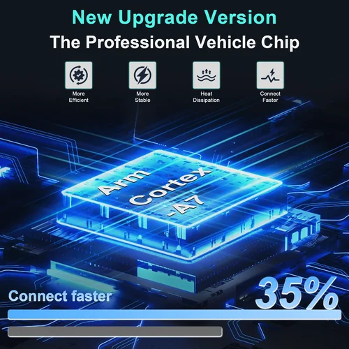 Imagen 2 del producto Carplay Car Play Android Auto adaptador inalámbrico inteligente AI Box coche OEM con cable Android Auto a Dongle USB inalámbrico para Toyota Volvo