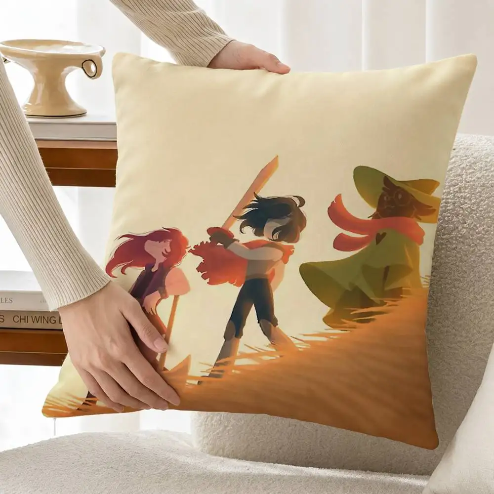K-Kris GAME D-Deltarune Customizable Square Cushion Cover Double Sided Print Pillow Case