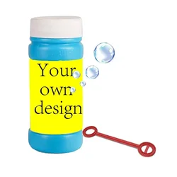 Soap Bubble Tube Labels Personalized Custom Your Own Design Image Photo Name Text Stickers Birthday Christmas Party Decoration